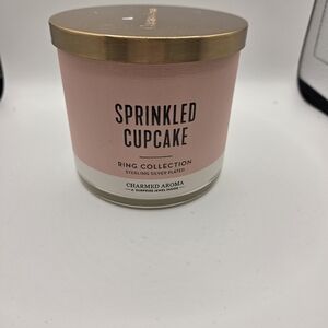 Charmed Aroma Sprinkled Cupcake Candle, Ring Collection, Brand New
